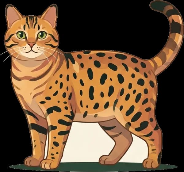 Illustration: Katzenfutter Ägyptische Mau: Extreme-Aktivität
