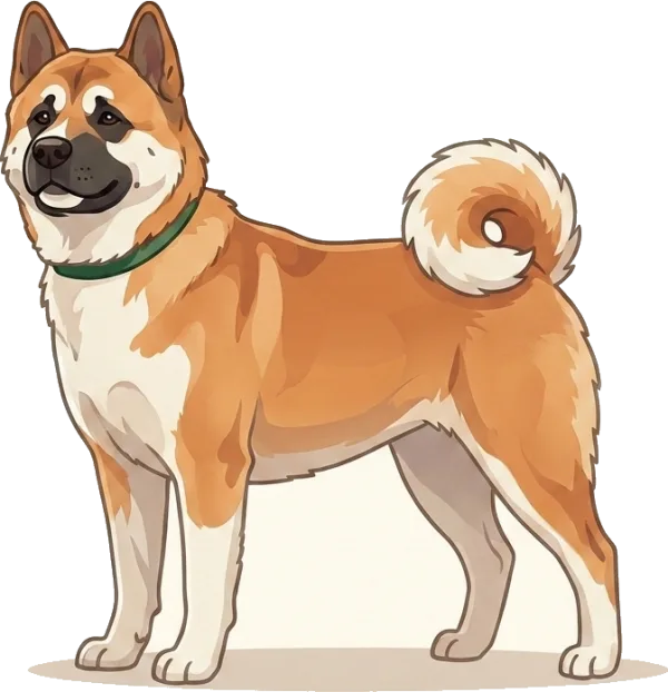 Illustration: Hundefutter Amerikanischer Akita