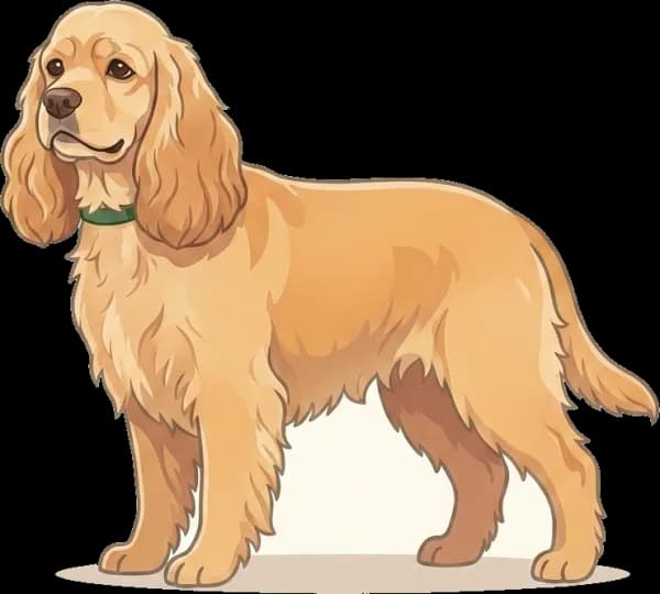 Illustration: Hundefutter Amerikanischer Cocker Spaniel
