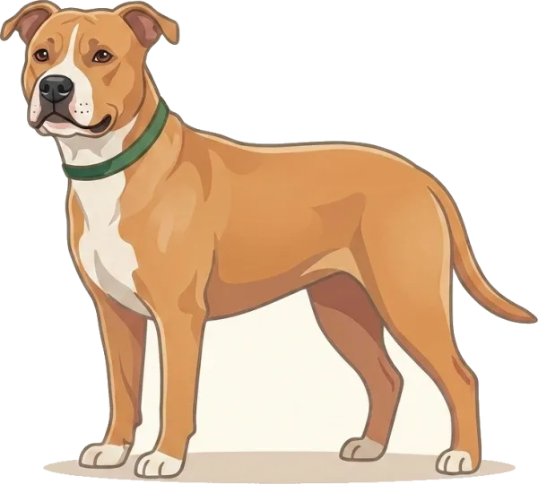 Illustration: Hundefutter American Staffordshire: Muskel