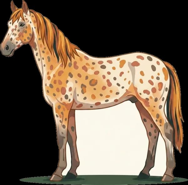 Illustration: Pferdefutter Appaloosa: HYPP-Management