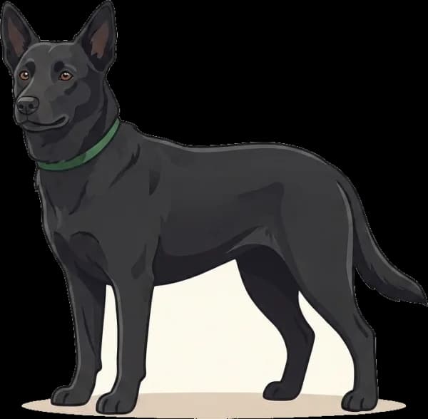 Illustration: Hundefutter Australian Kelpie: Arbeitsenergie