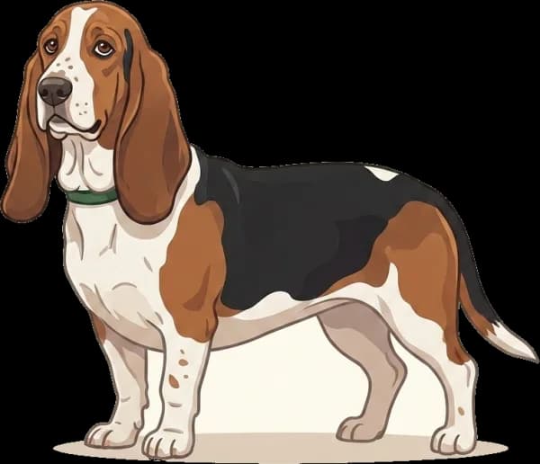 Illustration: Hundefutter Basset Hound: Gewichtsschutz