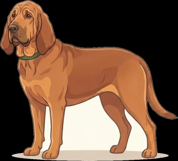 Illustration: Hundefutter Bloodhound: Riesenrasse-Kraft
