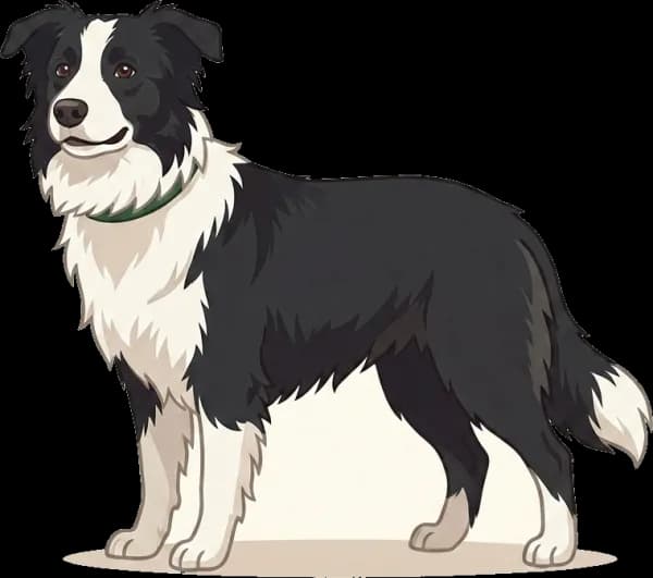 Illustration: Hundefutter Border Collie: Energie · futter.de