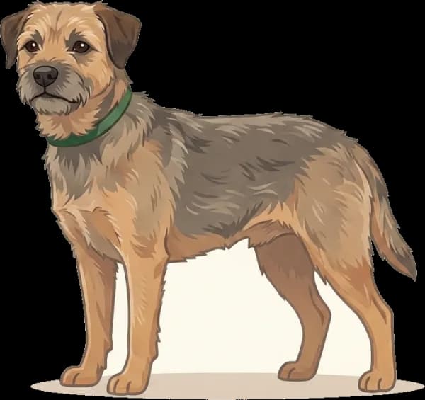 Illustration: Hundefutter Border Terrier: Zahnschutz