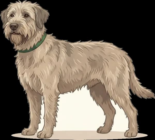 Illustration: Hundefutter Bouvier des Ardennes: Muskelaufbau