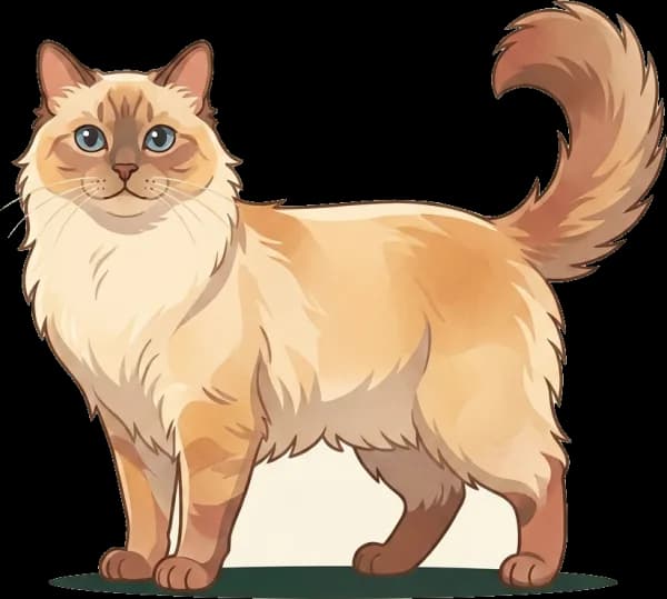 Illustration: Katzenfutter für Cherubim: Haarballenprävention