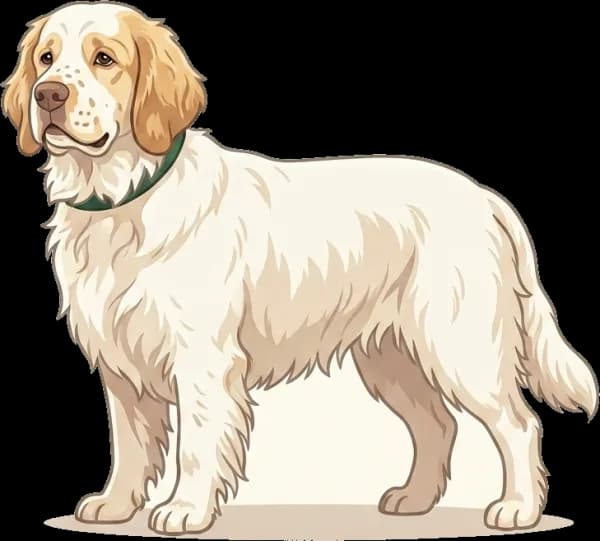 Illustration: Hundefutter Clumber Spaniel: Gewichtskontrolle
