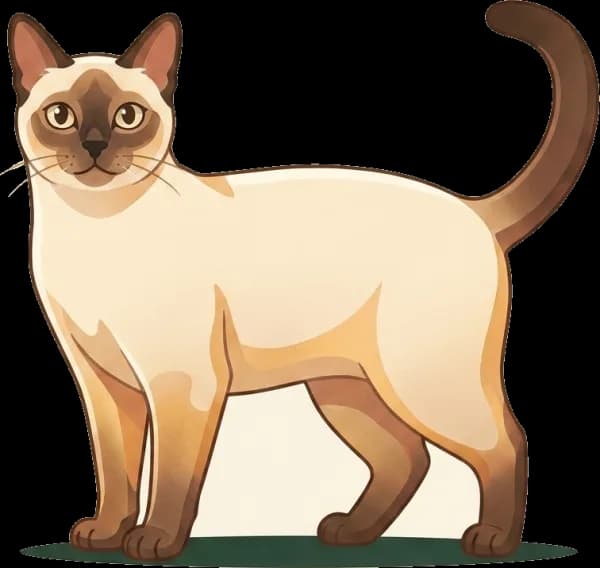 Illustration: Katzenfutter Colorpoint Shorthair: Taurin