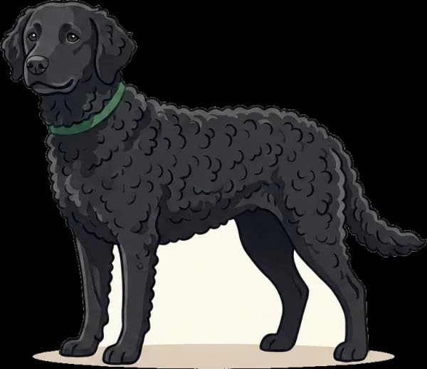 Illustration: Hundefutter Curly Coated Retriever: Gelenke