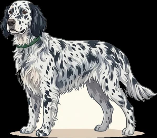 Illustration: Hundefutter English Setter: Schilddrüse