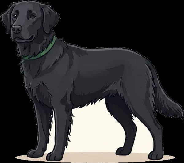 Illustration: Hundefutter Flat Coated Retriever: Tumorschutz