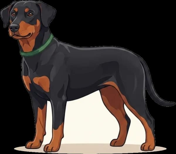Illustration: Hundefutter Deutscher Pinscher: Muskel