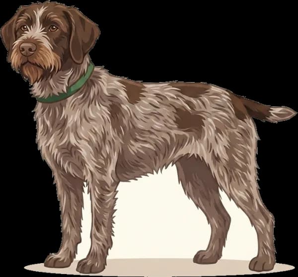 Illustration: Hundefutter Deutsch Drahthaar: Jagdeinsatz