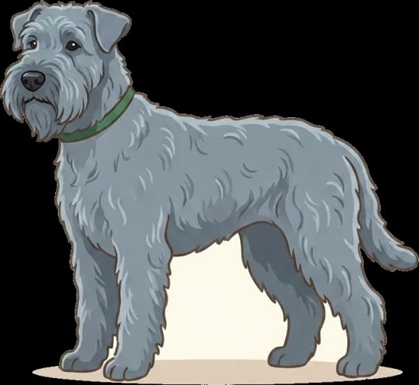Illustration: Hundefutter Kerry Blue Terrier: Fell