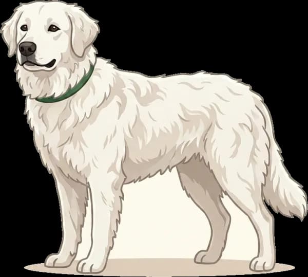 Illustration: Hundefutter Kuvasz: Kalzium-Balance