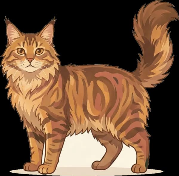 Illustration: Katzenfutter Maine Coon: Riesenkatzen