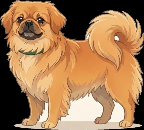 Illustration: Hundefutter Pekingese: Gewichtskontrolle