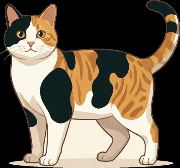 Illustration: Katzenfutter Russian White/Black/Tabby