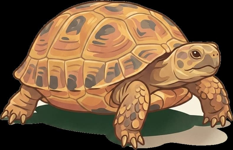 Illustration: Russische Landschildkröte: Steppenkräuter-Futter & Calcium