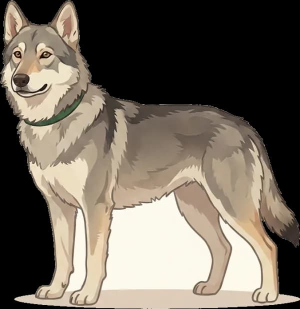 Illustration: Hundefutter Saarloos Wolfhond: Fellwechsel