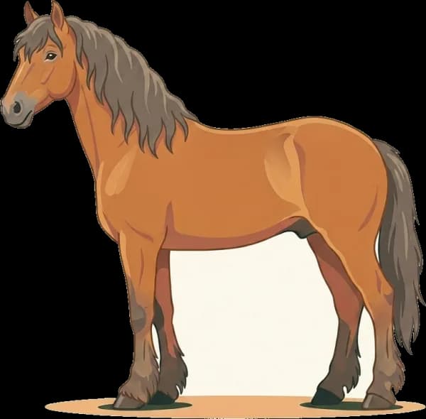 Illustration: Pferdefutter Sächsisch-Thüringisches Kaltblut