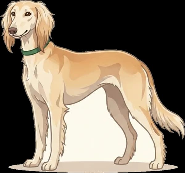 Illustration: Hundefutter Saluki: Körperkomposition