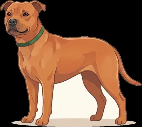 Illustration: Hundefutter Staffordshire Bullterrier: Muskel