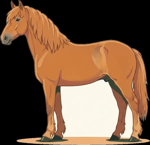 Illustration: Pferdefutter Süddeutsches Kaltblut