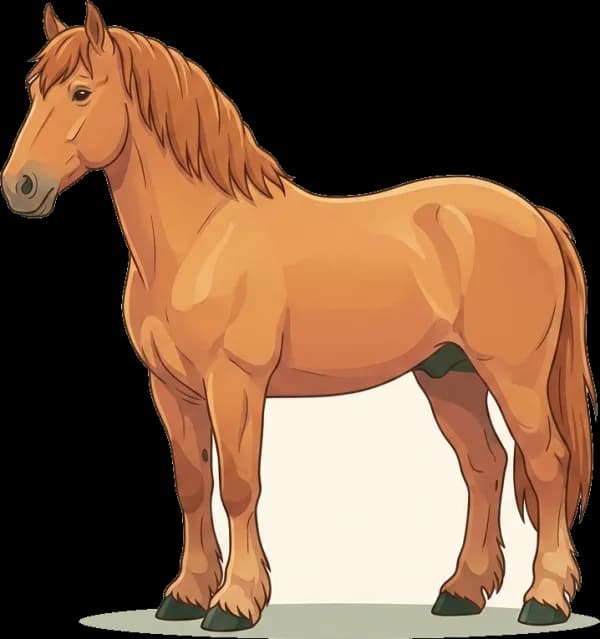 Illustration: Pferdefutter Suffolk Punch: EMS