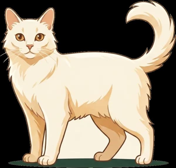 Illustration: Katzenfutter für Turkish Angora: Fell