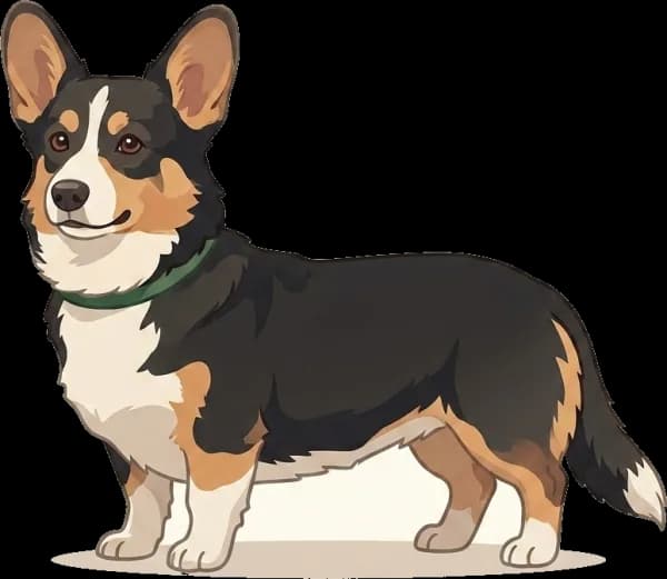 Illustration: Hundefutter Welsh Corgi Cardigan